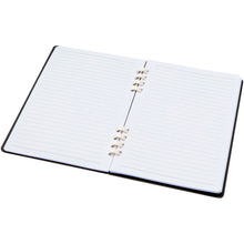 Load image into Gallery viewer, Fil A5 hard cover RCS recycled spiral notebook — Black (detail)