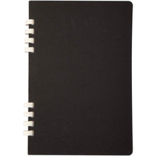 Load image into Gallery viewer, Fil A5 hard cover RCS recycled spiral notebook — Black (front)