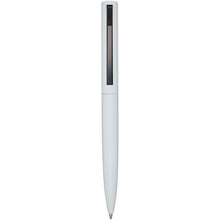 Load image into Gallery viewer, Clast A4 clipboard with magnetic closure and RCS recycled ballpoint pen (black ink) — White (front)