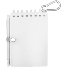 Load image into Gallery viewer, Lig Mini recycled outdoor soft cover notebook and ballpoint pen set (black ink) — Transparent (back)