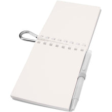 Load image into Gallery viewer, Lig Mini recycled outdoor soft cover notebook and ballpoint pen set (black ink) — Transparent (detail)