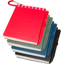 Load image into Gallery viewer, Lig Mini recycled outdoor soft cover notebook and ballpoint pen set (black ink) — group