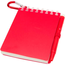 Load image into Gallery viewer, Lig Mini recycled outdoor soft cover notebook and ballpoint pen set (black ink) — Red