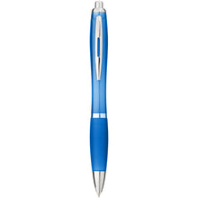 Load image into Gallery viewer, Nash ballpoint pen coloured barrel and grip (blue ink) — Aqua blue