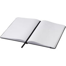 Load image into Gallery viewer, Spectrum A5 notebook with blank pages — Black (detail)