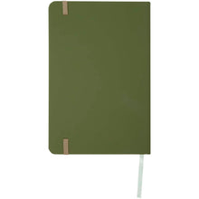 Load image into Gallery viewer, Spectrum A5 notebook with blank pages — Forest green (back)