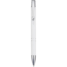 Load image into Gallery viewer, Moneta aluminium click ballpoint pen (blue ink) — White