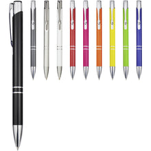 Load image into Gallery viewer, Moneta aluminium click ballpoint pen (blue ink) — group