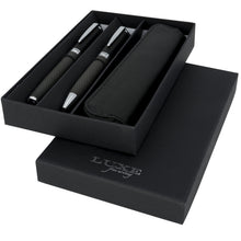 Load image into Gallery viewer, Carbon duo pen gift set with pouch (black ink) — Black
