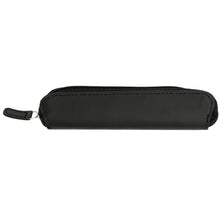 Load image into Gallery viewer, Carbon duo pen gift set with pouch (black ink) — Black (back)