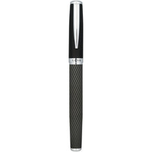 Load image into Gallery viewer, Carbon duo pen gift set with pouch (black ink) — Black (front)