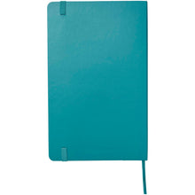 Load image into Gallery viewer, Moleskine Classic L hard cover notebook - ruled — Reef blue (back)