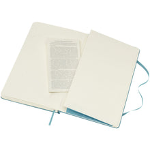 Load image into Gallery viewer, Moleskine Classic L hard cover notebook - ruled — Reef blue (detail 2)