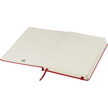 Load image into Gallery viewer, Moleskine Classic L hard cover notebook - ruled — Scarlet red (detail)