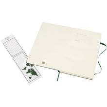 Load image into Gallery viewer, Moleskine Classic L hard cover notebook - ruled — Myrtle green (detail)