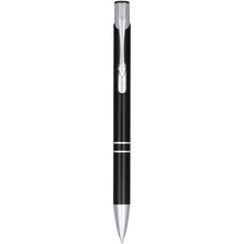 Load image into Gallery viewer, Moneta anodized aluminium click ballpoint pen (blue ink) — Black