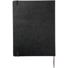 Load image into Gallery viewer, Classic XL hard cover notebook - plain — Black (back)