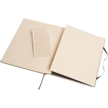 Load image into Gallery viewer, Classic XL hard cover notebook - plain — Black (detail 2)