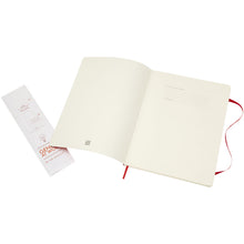 Load image into Gallery viewer, Classic XL soft cover notebook - plain — Scarlet red (detail)