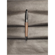Load image into Gallery viewer, Loure wood barrel ballpoint pen (black ink) — lifestyle