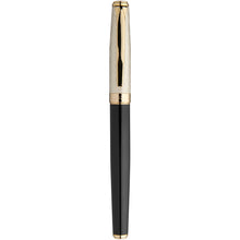 Load image into Gallery viewer, Doré rollerball pen (black ink) — Black / Gold (front)