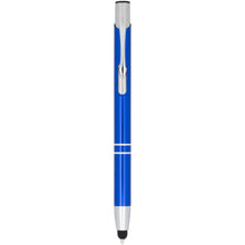 Load image into Gallery viewer, Moneta anodized aluminium click stylus ballpoint pen (blue ink) — Royal blue