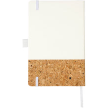 Load image into Gallery viewer, Evora A5 cork thermo PU notebook — White (back)