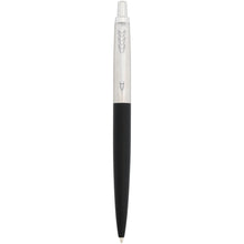 Load image into Gallery viewer, Parker Jotter XL matte with chrome trim ballpoint pen (blue ink) — Black (front)