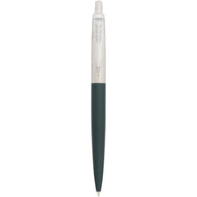 Load image into Gallery viewer, Parker Jotter XL matte with chrome trim ballpoint pen (blue ink) — Green (front)