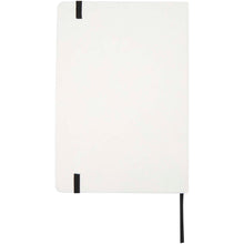 Load image into Gallery viewer, Holm A5 stone paper hard cover notebook with lined pages — White (back)