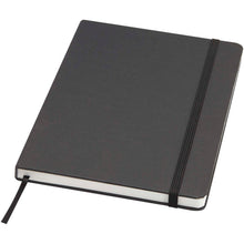 Load image into Gallery viewer, Holm A5 stone paper hard cover notebook with lined pages — Black