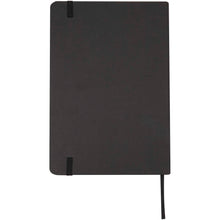 Load image into Gallery viewer, Holm A5 stone paper hard cover notebook with lined pages — Black (back)