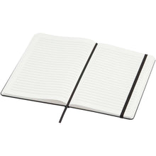 Load image into Gallery viewer, Holm A5 stone paper hard cover notebook with lined pages — Black (detail)