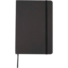Load image into Gallery viewer, Holm A5 stone paper hard cover notebook with lined pages — Black (front)