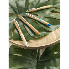 Load image into Gallery viewer, Nash bamboo ballpoint pen (blue ink) — lifestyle