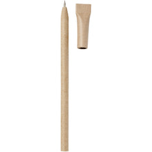 Load image into Gallery viewer, Asilah recycled paper ballpoint pen (blue ink) — Natural (front)