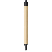 Load image into Gallery viewer, Berk recycled carton and corn plastic ballpoint pen (black ink) — Black (back)