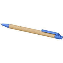 Load image into Gallery viewer, Berk recycled carton and corn plastic ballpoint pen (black ink) — Blue (detail)