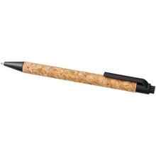 Load image into Gallery viewer, Midar cork and wheat straw ballpoint pen (black ink) — Natural / Black (detail)