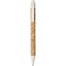 Load image into Gallery viewer, Midar cork and wheat straw ballpoint pen (black ink) — Natural / Cream