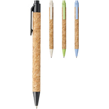 Load image into Gallery viewer, Midar cork and wheat straw ballpoint pen (black ink) — group