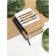 Load image into Gallery viewer, Midar cork and wheat straw ballpoint pen (black ink) — lifestyle
