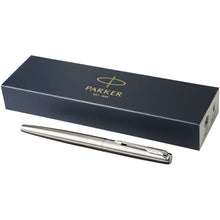 Load image into Gallery viewer, Parker Jotter stainless steel fountain pen (blue ink) — Stainless steel / Chrome