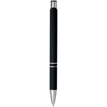 Load image into Gallery viewer, Moneta soft touch ballpoint pen (black ink) — Black (back)