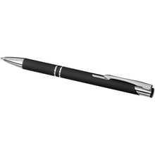 Load image into Gallery viewer, Moneta soft touch ballpoint pen (black ink) — Black (detail)