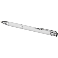 Load image into Gallery viewer, Moneta soft touch ballpoint pen (black ink) — White (detail)