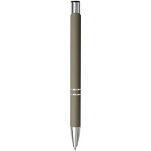 Load image into Gallery viewer, Moneta soft touch ballpoint pen (black ink) — Dark grey (back)