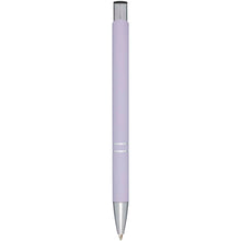 Load image into Gallery viewer, Moneta soft touch ballpoint pen (black ink) — Lilac (back)