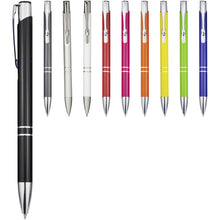 Load image into Gallery viewer, Moneta aluminium click ballpoint pen (black ink) — White