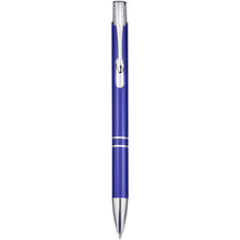Load image into Gallery viewer, Moneta aluminium click ballpoint pen (black ink) — Royal blue (front)